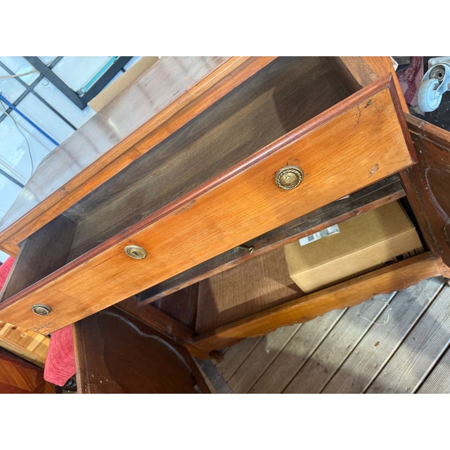 Low Sideboard in Cherry Wood For Sale - Image 3 of 4