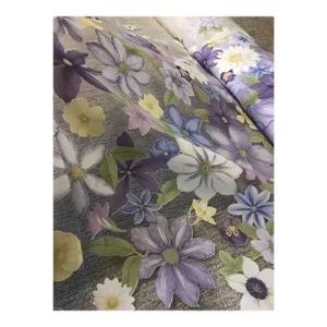 Liberty Larissa Silk Organza Floral Fabric Daisy Flower Pattern - 14 1/2 Yards