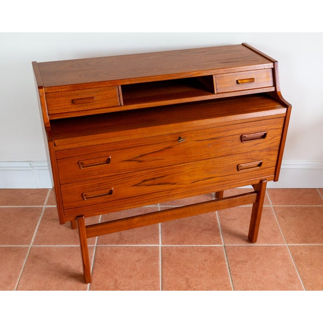 1960s Mid-Century Danish Bureau Desk by Arne Wahl Iversen, 1960s For Sale - Image 5 of 18