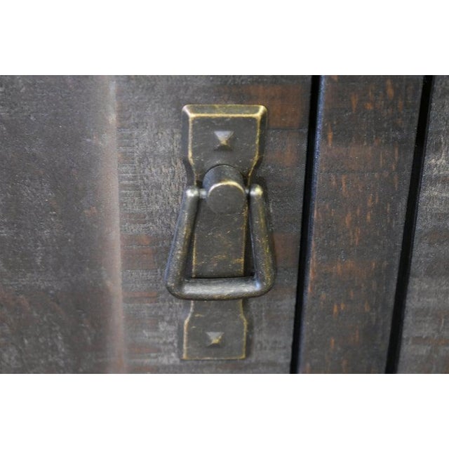 Crafters and Weavers Barlow Rustic Sideboard With Hutch For Sale - Image 4 of 9