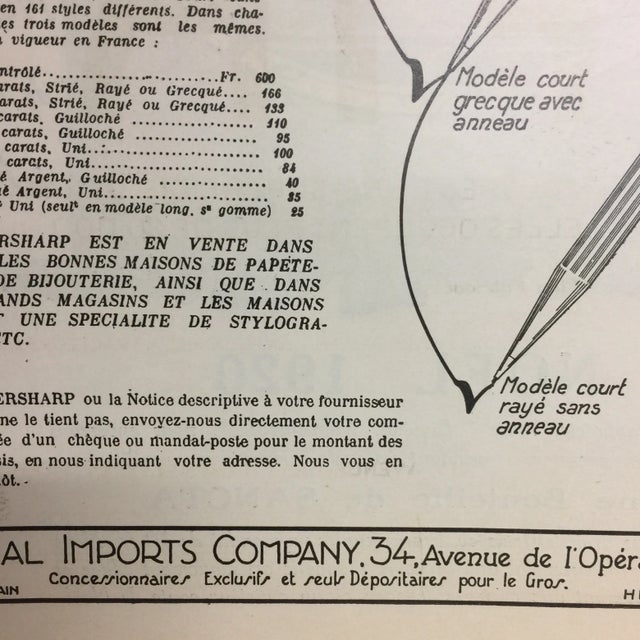 Paper Original 1920 French Sancta Liqueur Ad For Sale - Image 7 of 7