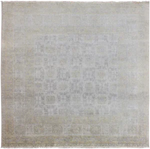 Square Size Hand Knotted Khotan Rug by Keivan Woven Arts