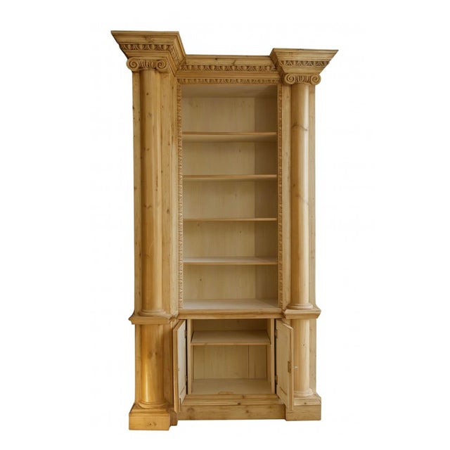 Monumental 14-Foot Architectural Cabinet / Library Bookcase / Entertainment Center – European Neoclassical For Sale In Saint Louis - Image 6 of 18