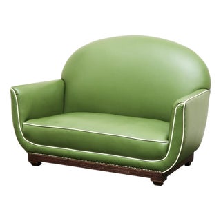 Early 20th Century Art Deco Loveseat For Sale