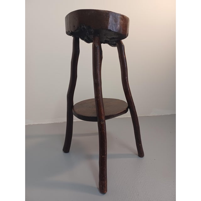 High stool, 73cm, diameter seat 30cm, thickness about 7cm
