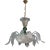Vintage Venetian Turquoise Murano Glass Chandelier For Sale