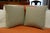 A fabulous pair of plush custom 22″ × 22″ knife edge pillows. Each features a hidden zipper. Down and feather blend...
