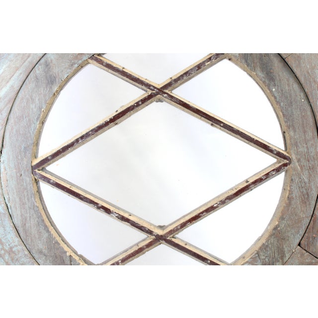 Wood Window With Diamond Flowerette For Sale - Image 10 of 10