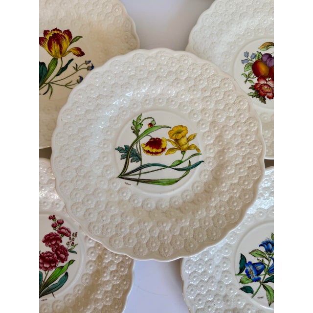 Copeland Vintage Spode Copeland England Botanical Luncheon Plates — Set of 10 For Sale - Image 4 of 16