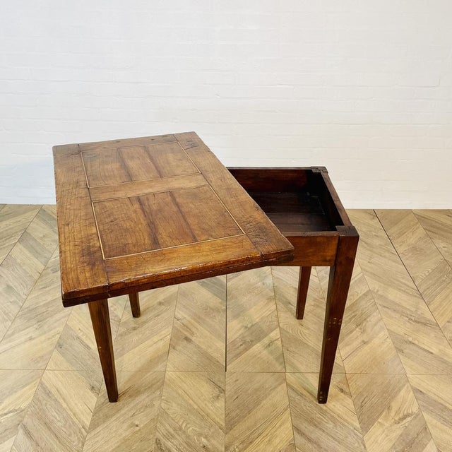 Georgian Mahogany Folding Tea Table For Sale - Image 6 of 17