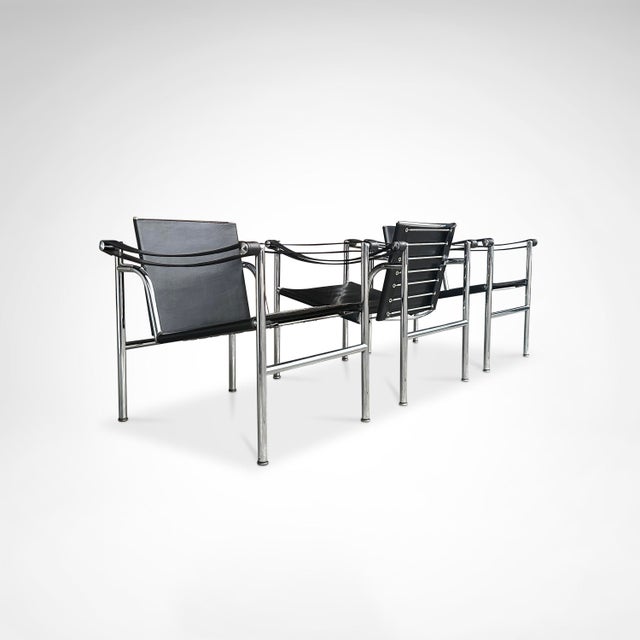 Vintage LC1 Armchair by Le Corbusier for Cassina, 1970s, Set of 3 For Sale - Image 12 of 13
