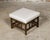 Wood 19th Century English Turned Bobbin Legs Stool with Linen Upholstery For Sale - Image 7 of 10