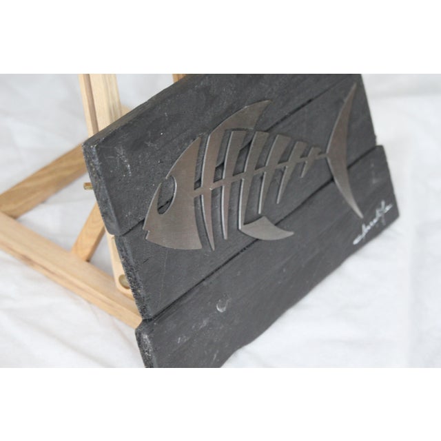 Silver Metal Fish Skeleton Wall Decor by Giorgi, 2000s For Sale - Image 14 of 18