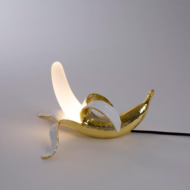 Contemporary Seletti, Dewey Banana Lamp, Gold, Studio Job, 2017 For Sale - Image 3 of 5