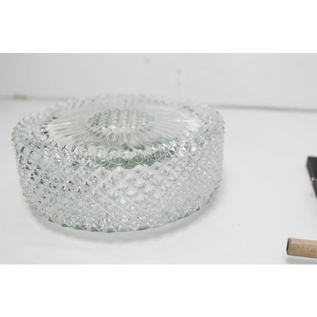 Metal Wall Light in Black Metal, Glass and Golden Brass, 1960 For Sale - Image 7 of 15