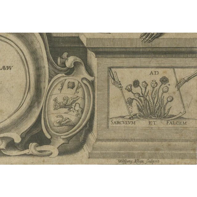 17th Century Kilian, Portrait of Johannes Henisius, Augsburg, 1638, Print For Sale - Image 5 of 10