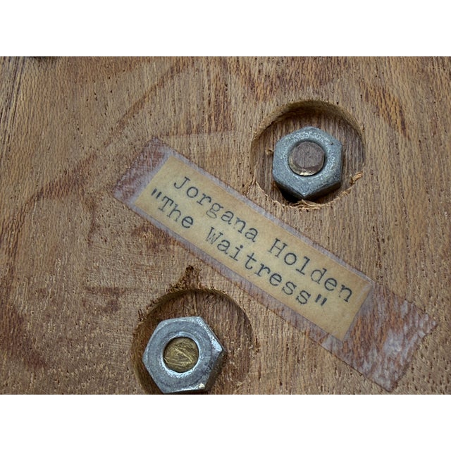 Figurative ”The Waitress” 1982 Bronze by Noted California Artist Jorjana Holden For Sale - Image 3 of 18