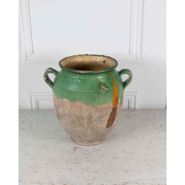 This green-glazed confit pot is French and dates to around 1840. Such vessels were once a kitchen staple in rural France,...