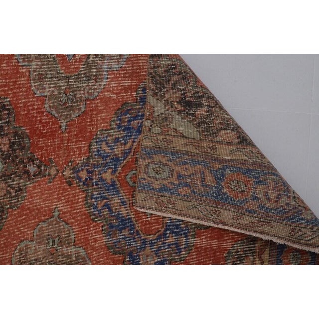 1960s Oushak Anatolian Kurdish Runner For Sale - Image 10 of 10