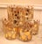 Gold 1960s Georges Briard Double Old Fashioned Glasses, 22k Gold Leaf Design - Set of 8 For Sale - Image 8 of 8