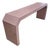 Post Modern Mauve Laminated Waterfall Sofa Table For Sale