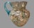 Victorian Antique Victorian Floral Hand Painted Enamel Decorated Art Glass Pitcher With 6 Glasses For Sale - Image 3 of 10