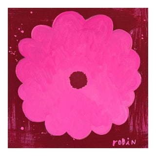 Flower Eighteen. Small. Painting by Robin Zingone For Sale