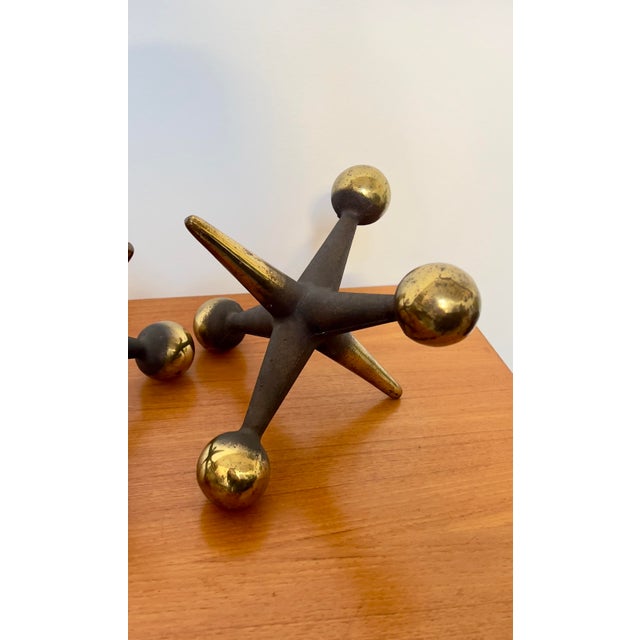 Set of 2 Bill Curry Design Line Jacks in antiqued brass finish, one of the original colors offered in 1965-1967. These are...