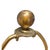 1950s Vintage Brass & Wood Table Lamp, Urn Body, Shell Motif Base, No Shade For Sale - Image 5 of 11