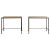 Diagramme' Wrought Iron and Travertine Side Tables by Design Frères - a Pair For Sale - Image 13 of 13