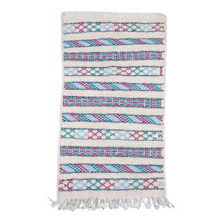 Kilim Bath Rug, Small Moroccan Rug Bathroom Mat, Handmade Gift 2x3.3 Ft For Sale