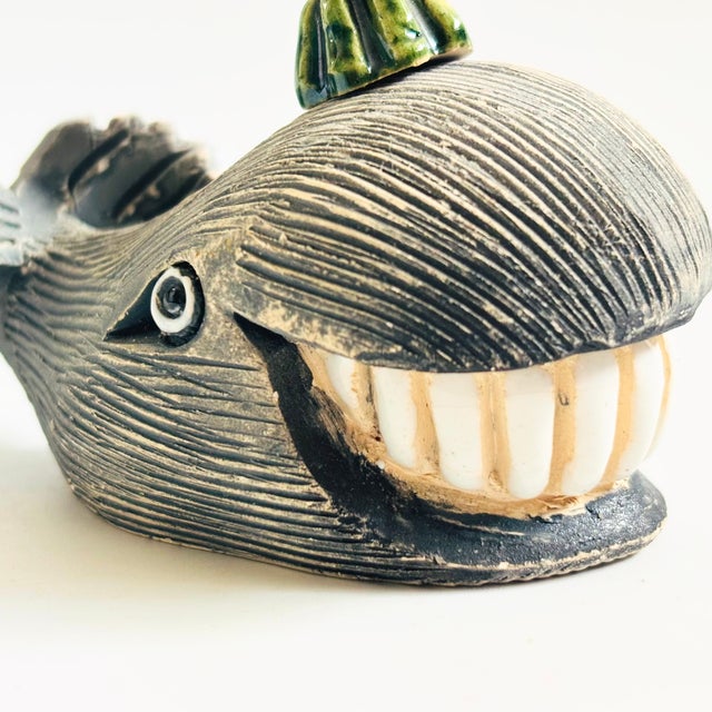 Artesania Rinconada Pottery Whale - Uruguay For Sale In San Francisco - Image 6 of 9