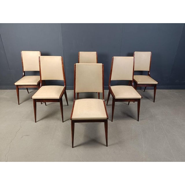 Mid-Century Italian Dining Chairs, 1950s, Set of 6 For Sale - Image 12 of 13