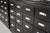 Early 20th Century Large Black Painted Apothecary Cabinets, Eastern Europe, 1910s, Set of 2 For Sale - Image 5 of 18