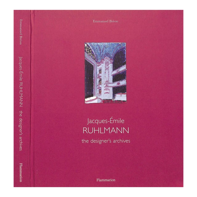 "Jacques-Emile Ruhlmann: The Designer's Archives" 2004 Breon, Emmanuel For Sale