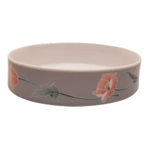 Vintage 80's Annette by Andre Richard Floral Ceramic Bathroom Soap Dish
