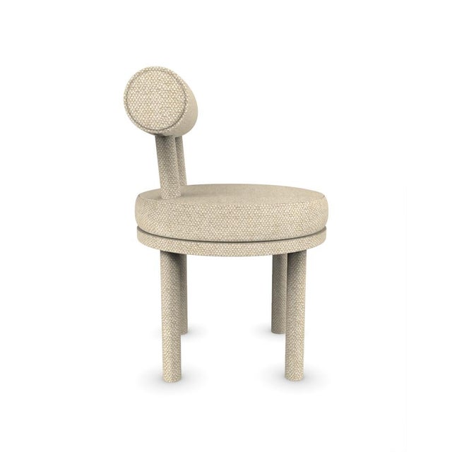 Contemporary Moca Chair in Safire 14 Fabric by Studio Rig for Collector For Sale - Image 3 of 7