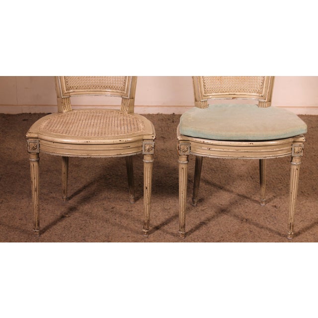 Napoleon III Louis XVI Style Chairs in Polychrome Wood, 1890s, Set of 12 For Sale - Image 9 of 16