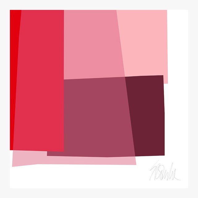 Not Yet Made - Made To Order Red Red Collage Fine Art Print 30" X 40" by Liz Roache For Sale - Image 5 of 6