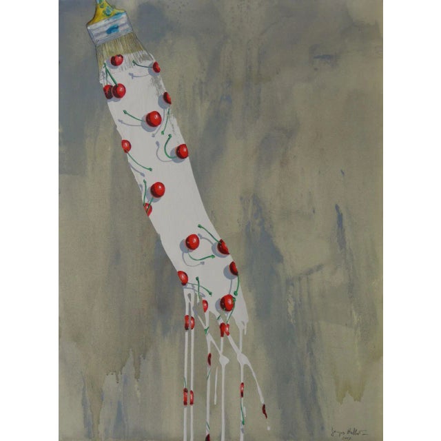 White Brush stroke For Sale