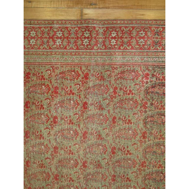 Antique Persian Dorokhsh Rug For Sale In New York - Image 6 of 7