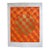 Artist Original Mid-Century Op Art Silkscreen Orange Gold Geometric For Sale