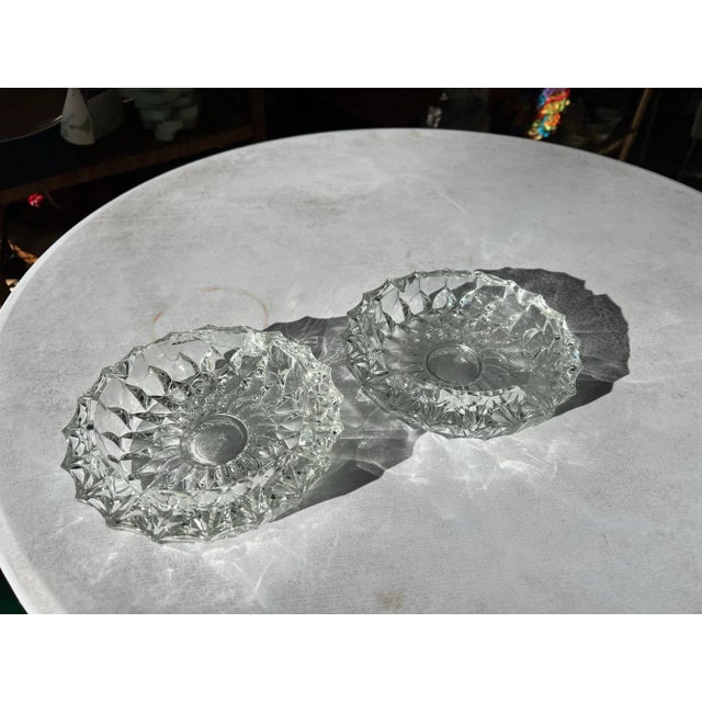 Up for consideration is a beautiful pair of crystal ashtrays. These would look lovely in any home and are great for the...