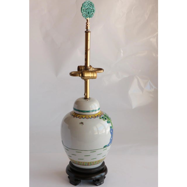 Chinese Republic Period Ginger Jar Table Lamp For Sale - Image 4 of 8