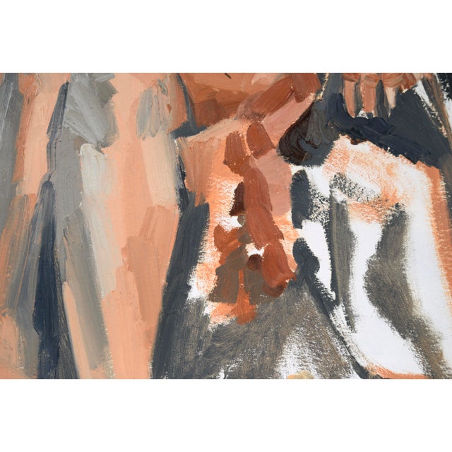 2000 - 2009 Seated Nude Woman Bay Area Figurative School Abstract Expressionist by Heather Speck For Sale - Image 5 of 7