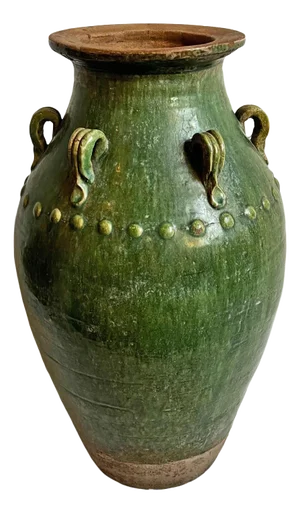 Antique Green Java Vase