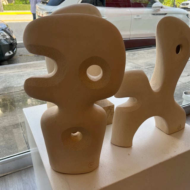 Sculpture Materials "Nzuri" Original Minimalist Abstract Sculpture by Aude Herledan For Sale - Image 7 of 12