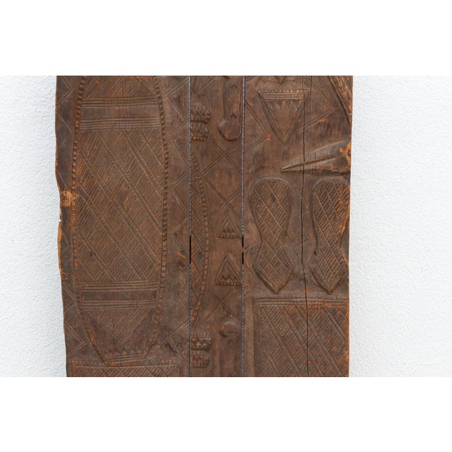 Early 20th Century Finely Carved Antique African Nupe Door For Sale - Image 5 of 8