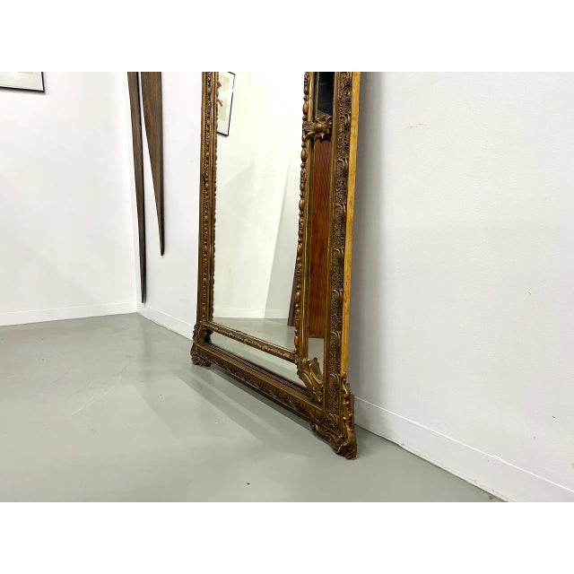 Large Antique Pediment Mirror For Sale - Image 14 of 18