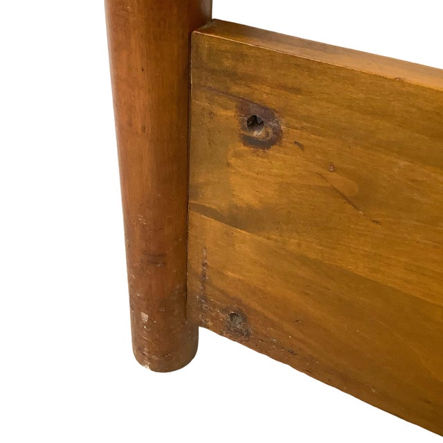 Mid-Century Modern t.h. Robsjohn-Gibbings Style Walnut Headboard- Full For Sale - Image 11 of 12